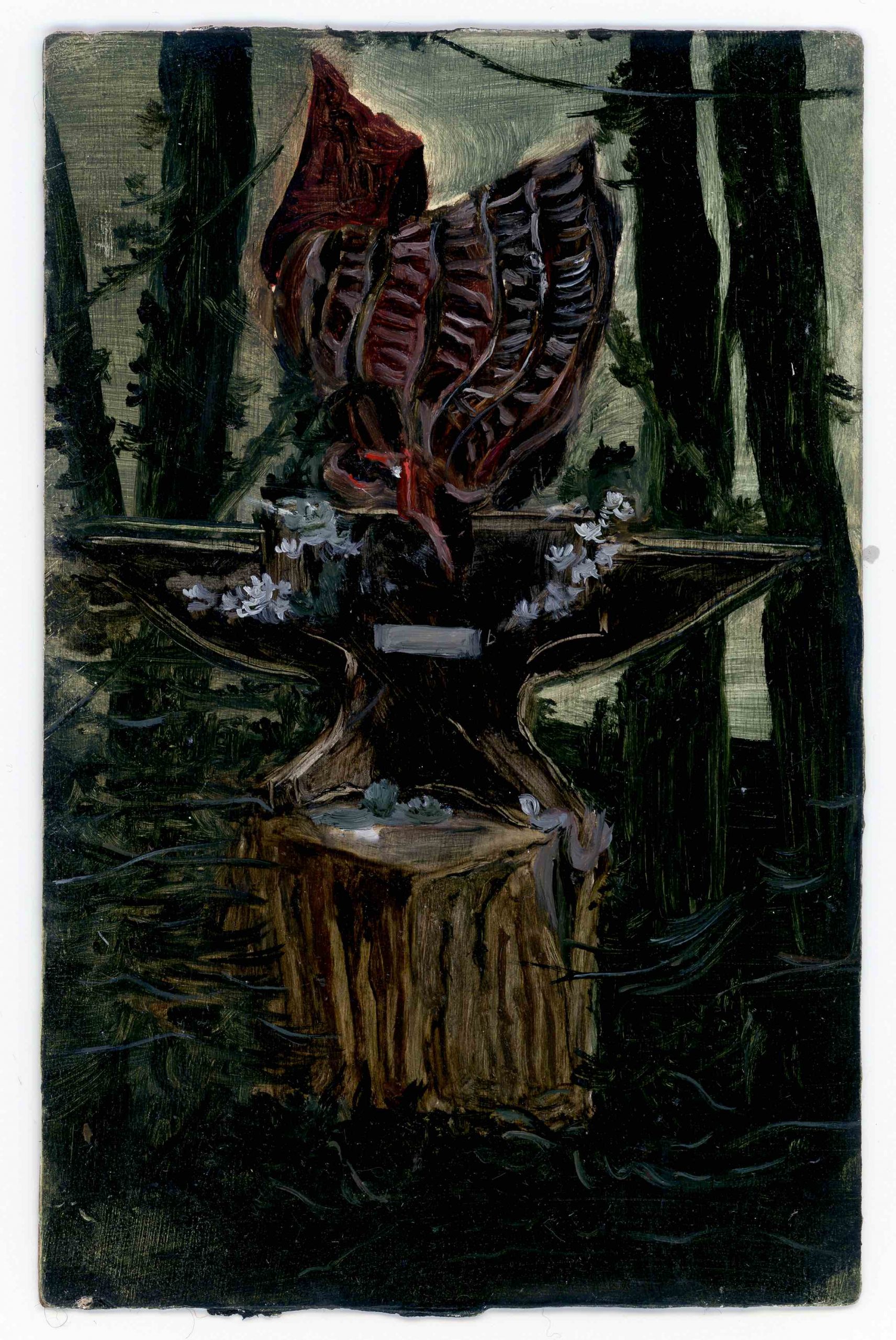 JWhittle_Landshut_oil on postcard_ 14 x 9cm_ 2021